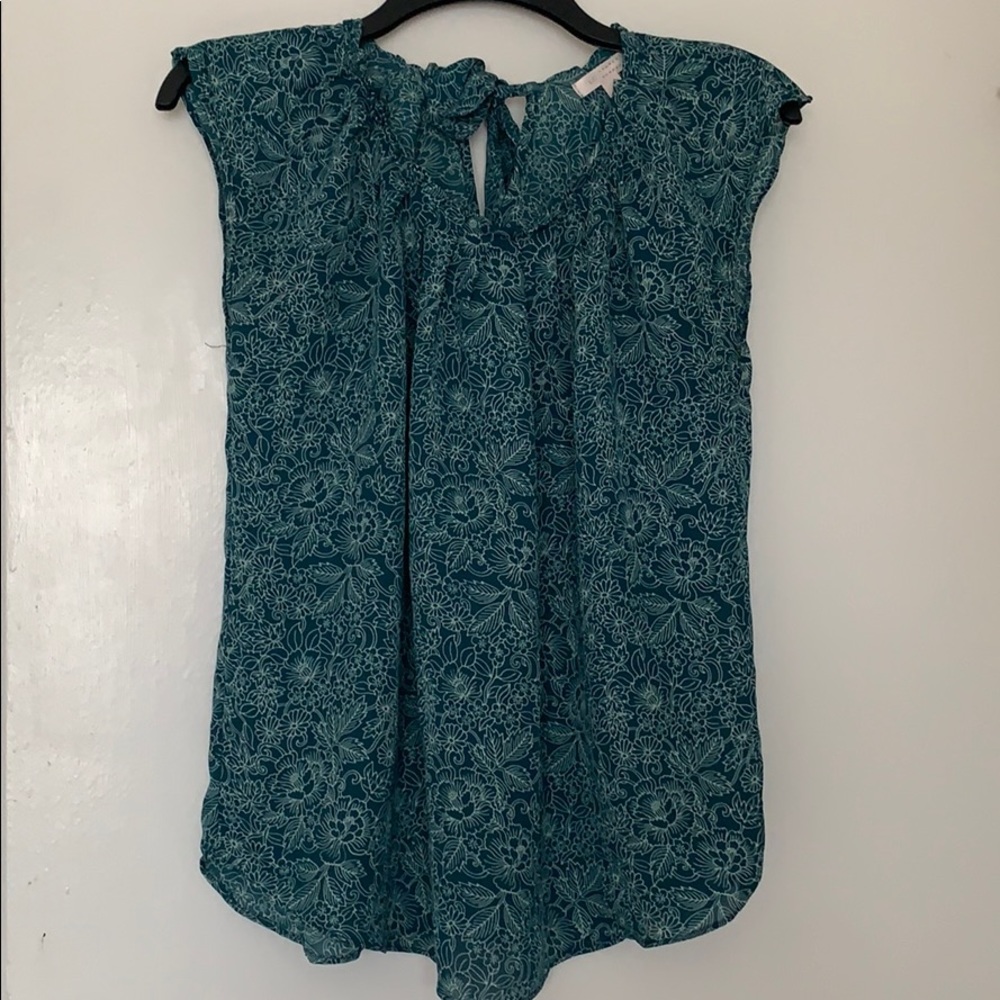 LC Lauren Conrad Pleated Collar Blouse